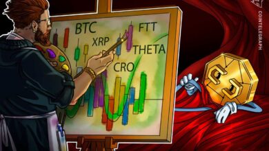 5 ارز دیجیتال برتر برای تماشای این هفته: BTC، XRP، CRO، FTT، THETA